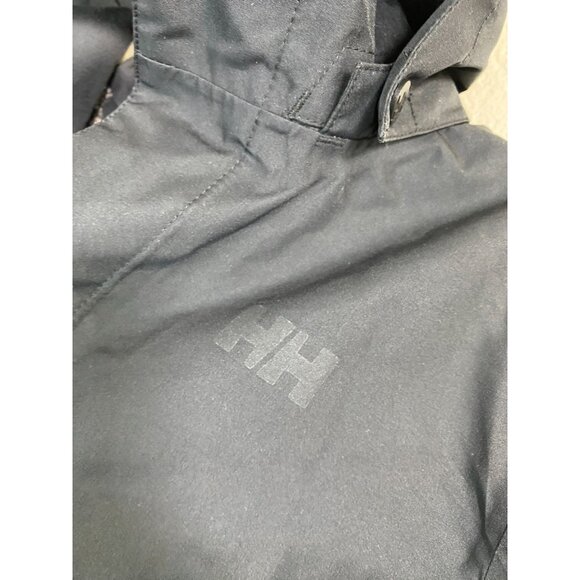 Helly Hansen Black Dubliner Hooded Jacket Kids Youth Size 14 Waterproof Heavenly - Picture 16 of 16